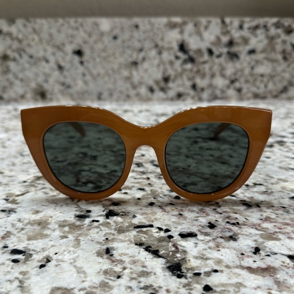 Le Specs Air Heart Sunglasses - Caramel
